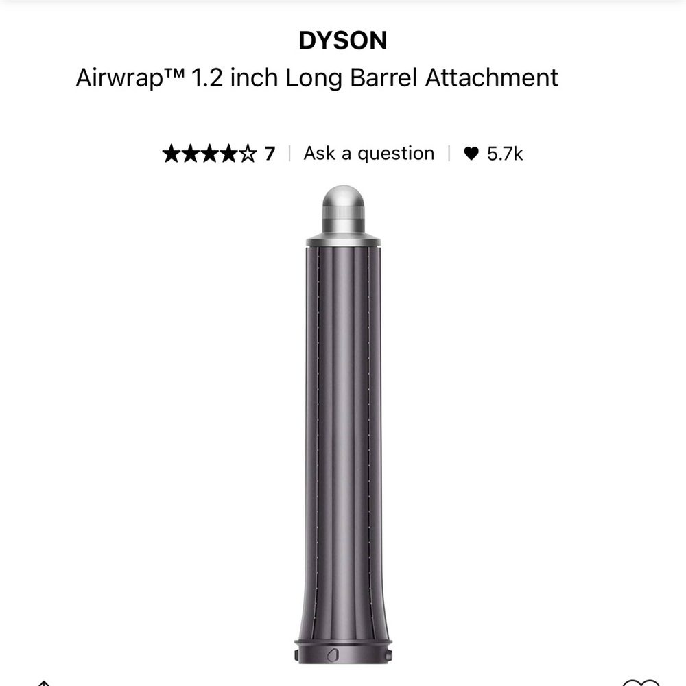 DYSON Airwrap™ 1.2 inch Long Barrel Attachment (2023)